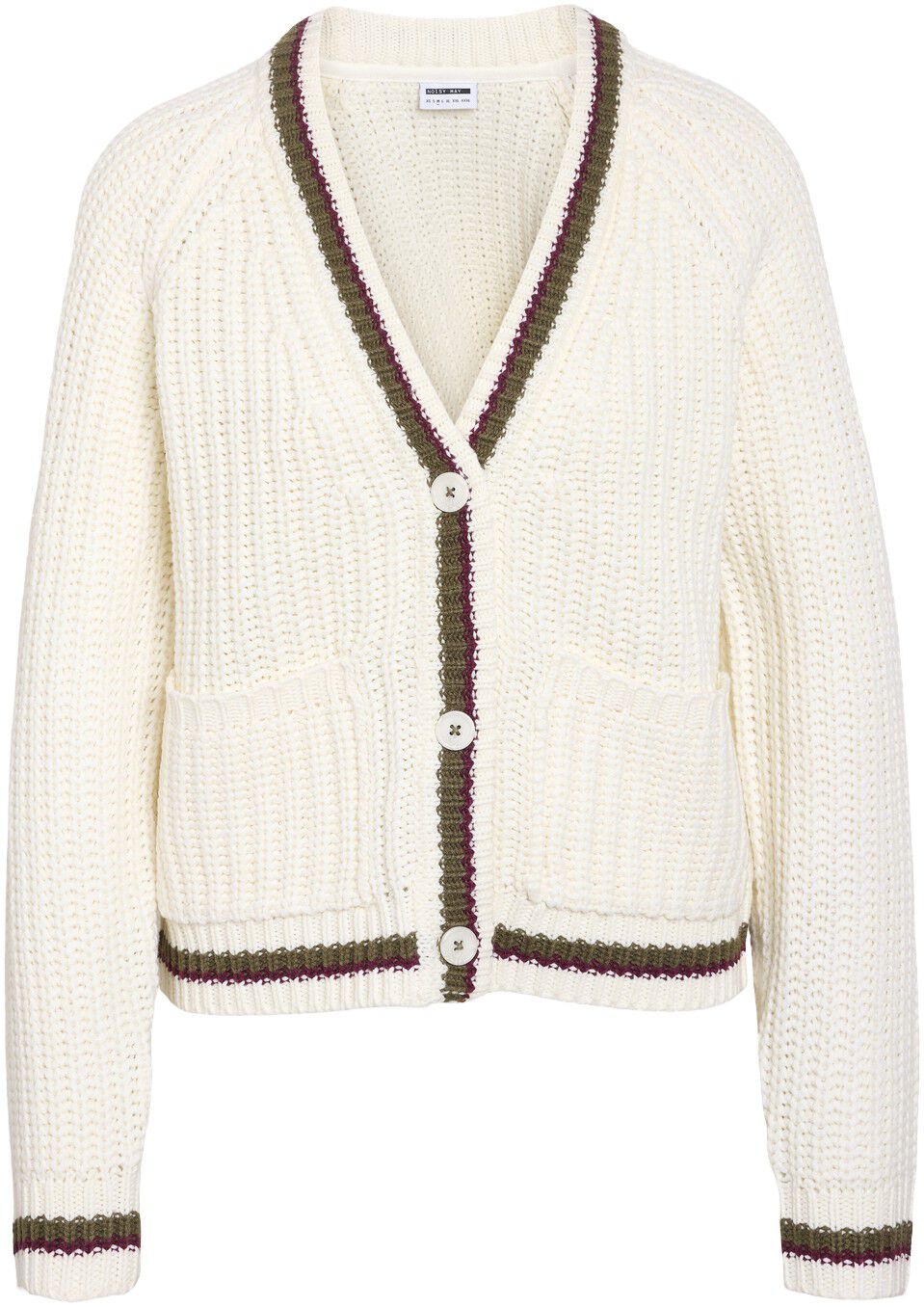 NMCHARLIE L/S VARSITY KNIT CARDIGAN