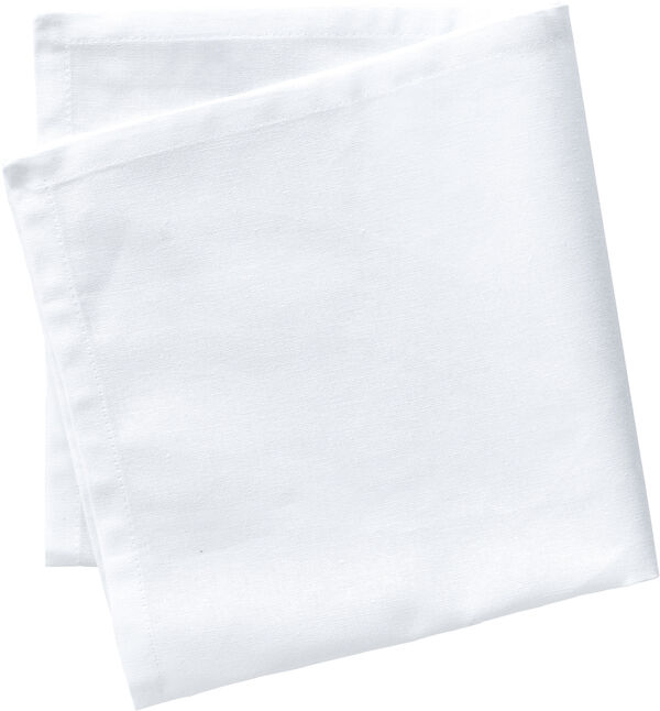 "Tøyserviett 45 x 45 cm Hvit 100% ny bomull"
