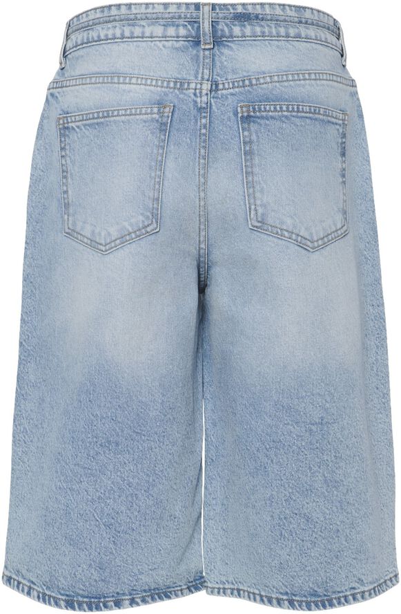 PCSELMA MW WIDE DENIM SHORTS