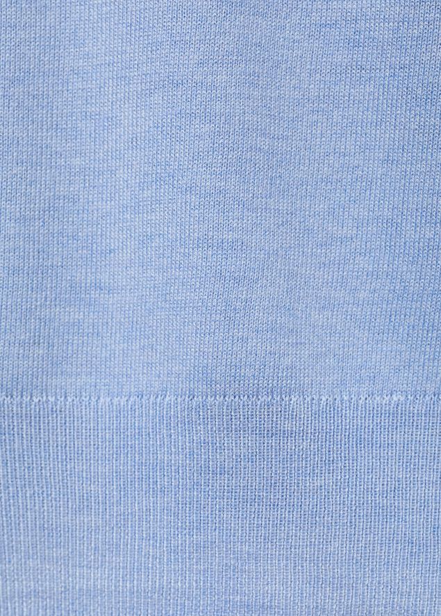 Fine-knit crew-neck sweater