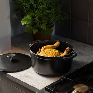 Emaljeret st&oslash;bejernsgryde 4,5L - Matsort