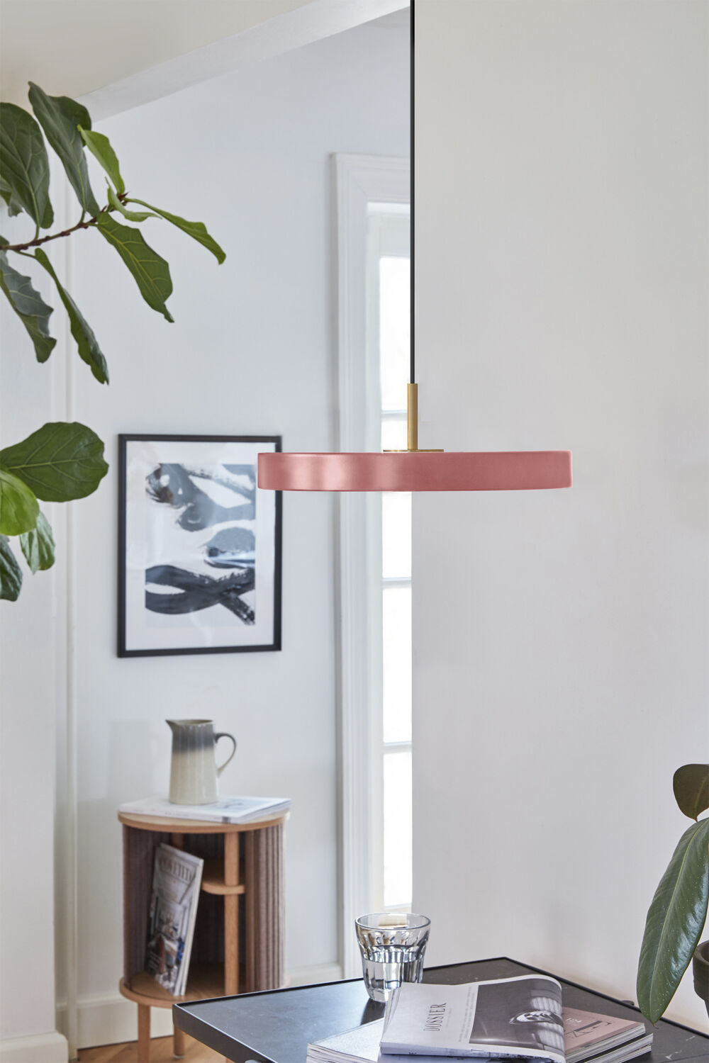 Asteria Mini nuance rose &Oslash; 31 x 10,5 cm, 2. 7m cordset