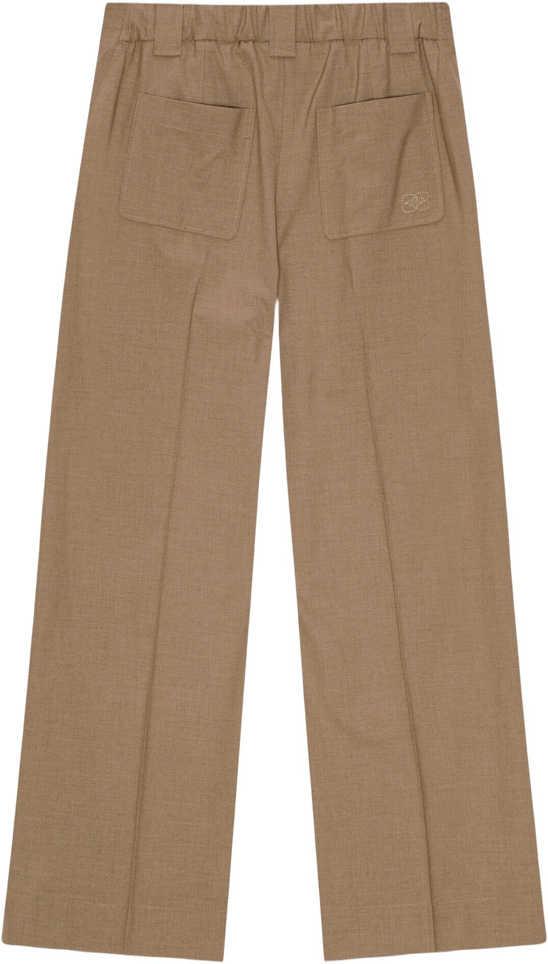 Drapey Melange Mid Waist Pants