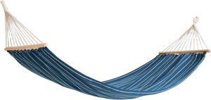 Outdoor Market Hammock - Blue with beige stripe -