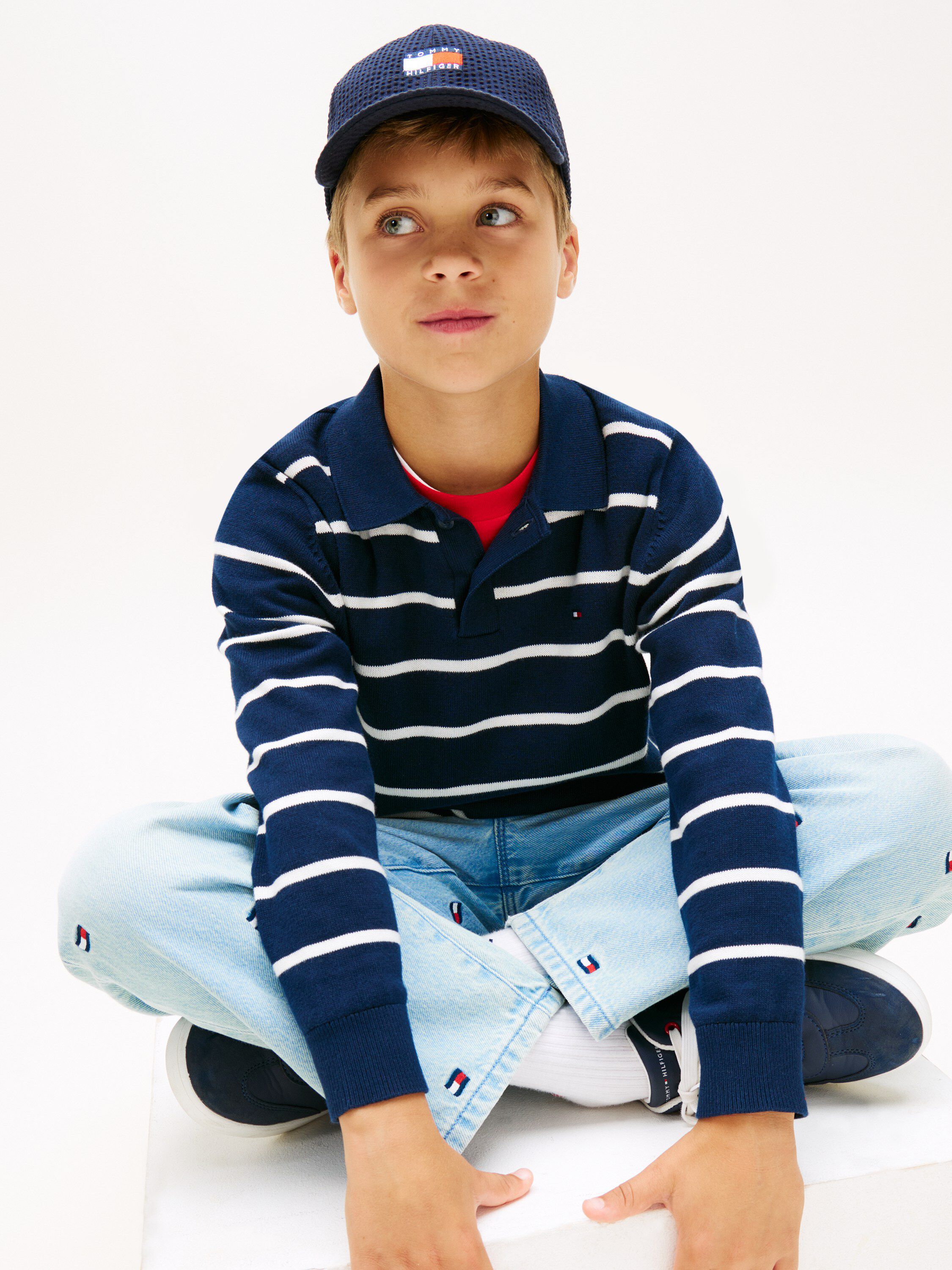 POLO COLLAR SWEATER LS