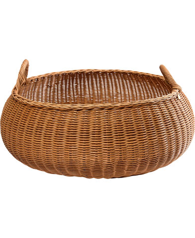 Braided Basket - Low - Natural