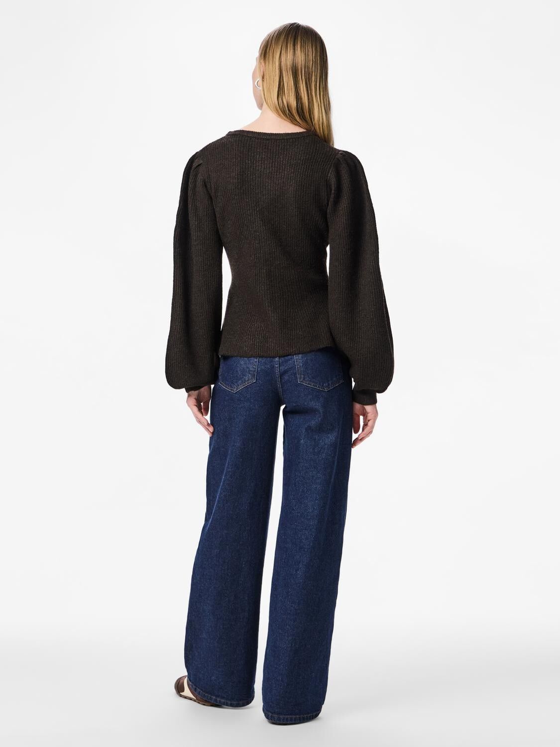 PCSILLY LS PUFF KNIT CARDIGAN NOOS