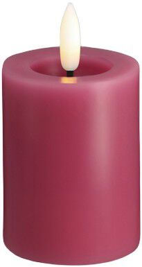 Moods & More - LED Pillar Candles, Silk, Melted, Vintage rose, 49x75 m