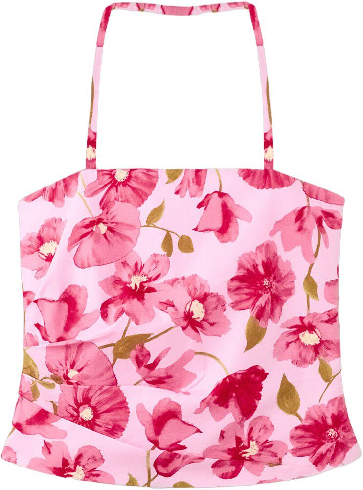 Floral halter neck top