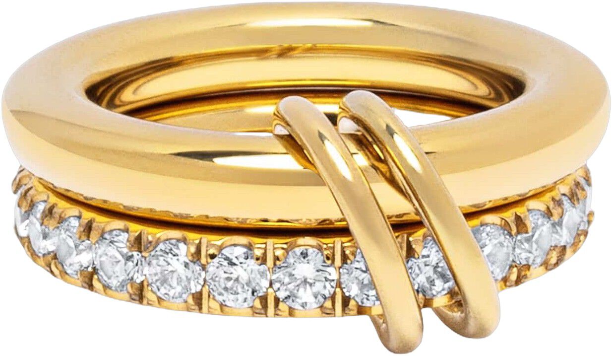 Women's Double Band Ring in Gold