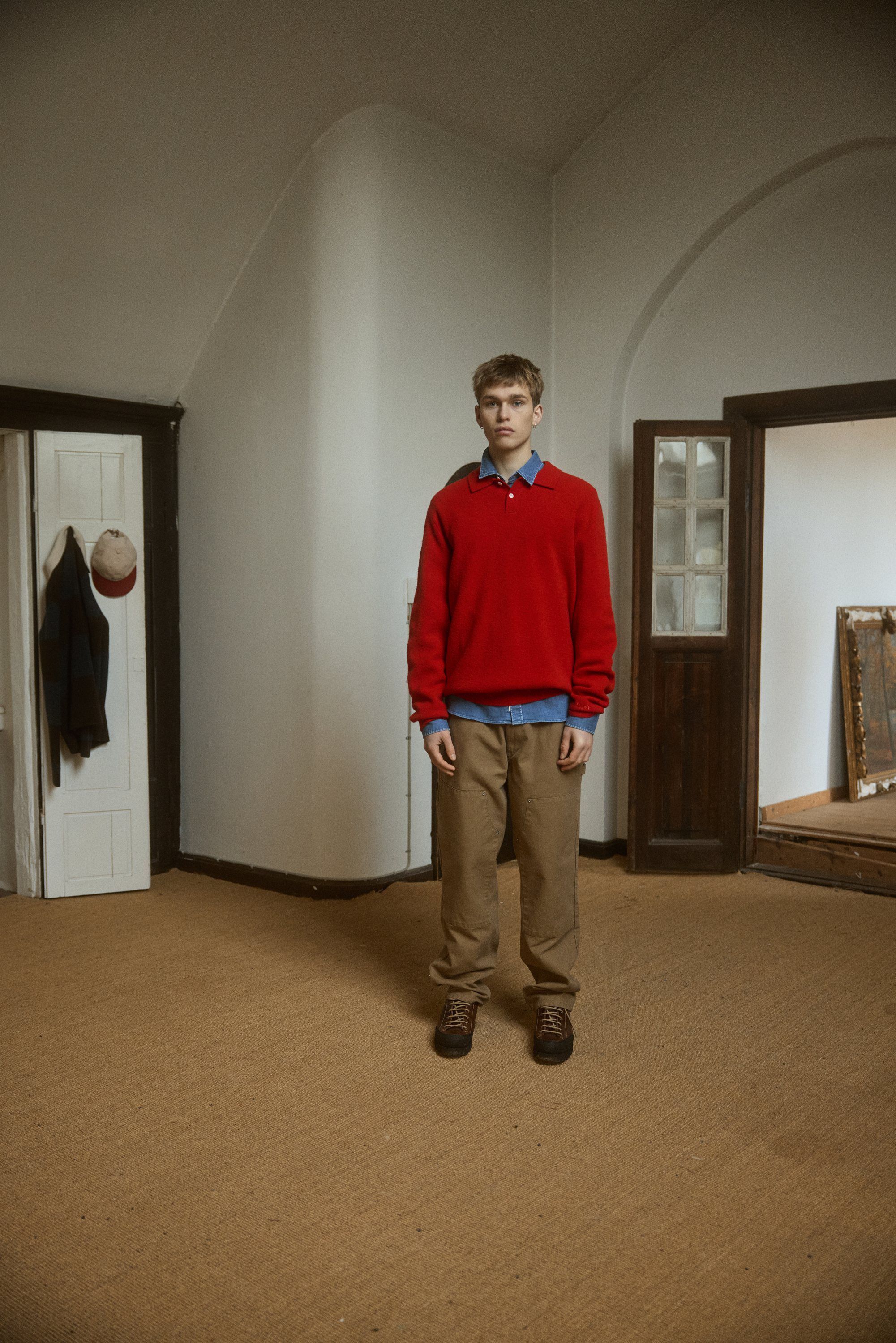 TIMBER BRUSHED POLO KNIT