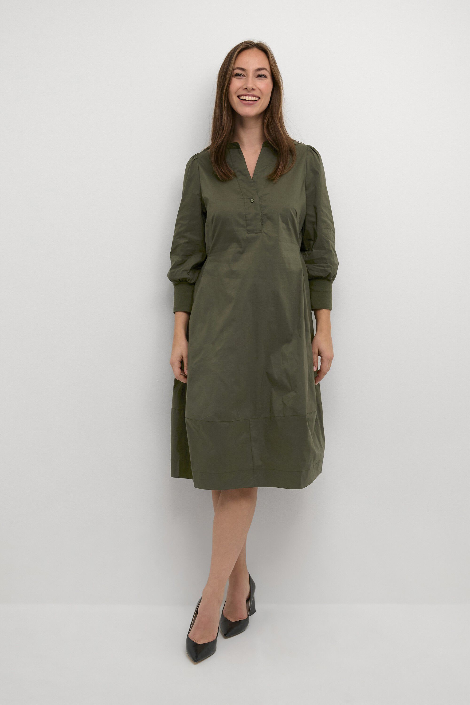 CUANTOINETT 3/4 SLEEVE DRESS