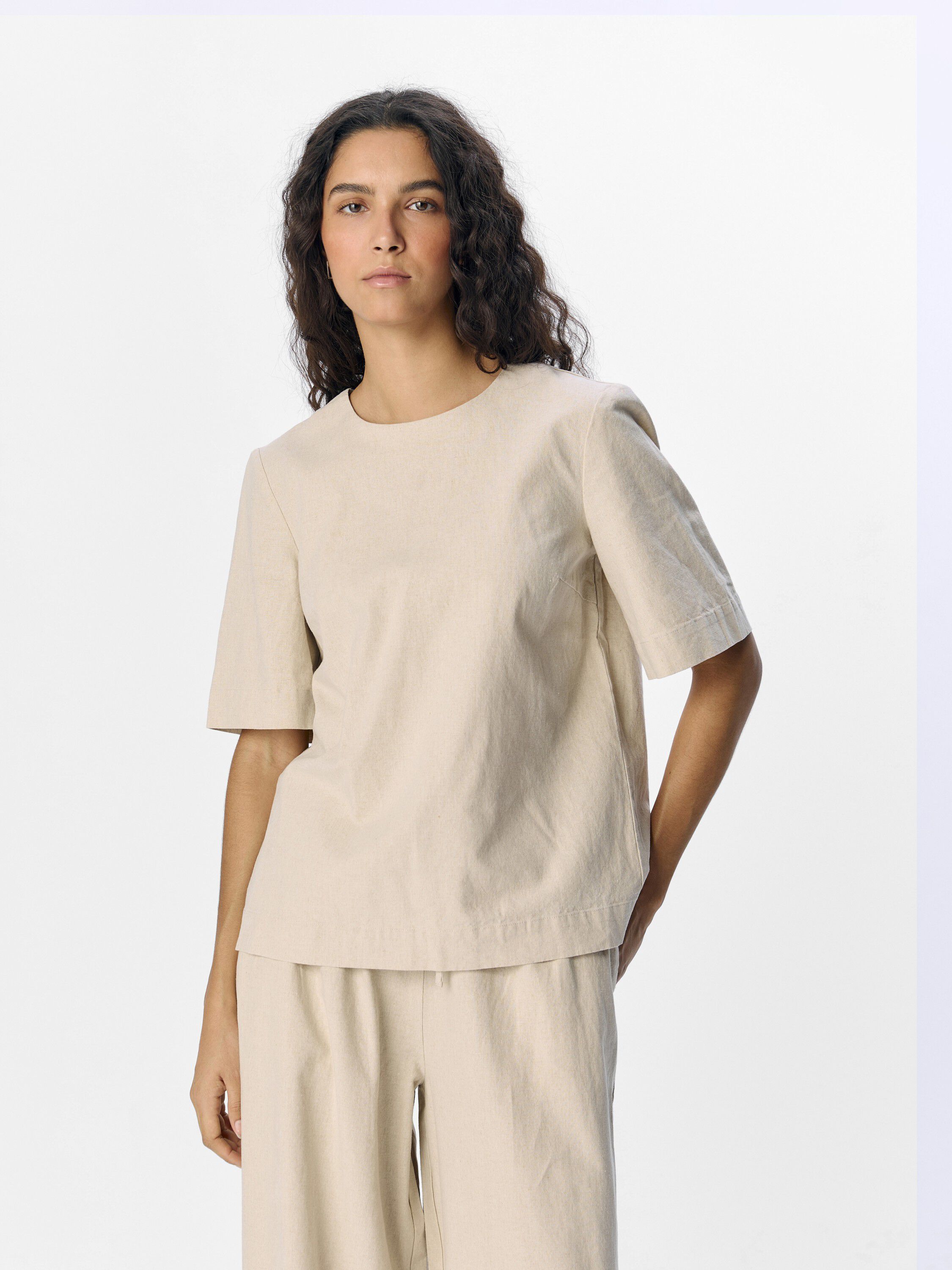 OBJVIGGO 2/4 RE O-NECK TOP DIV