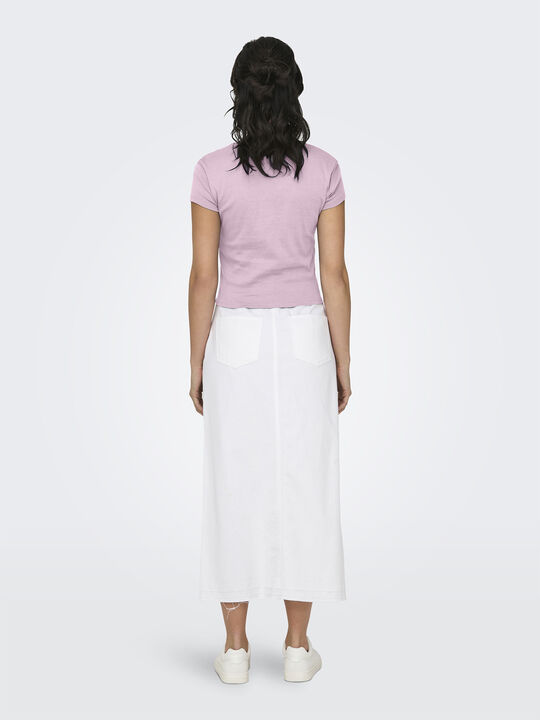 ONLELINA S/S O-NECK SHORT TOP JRS N