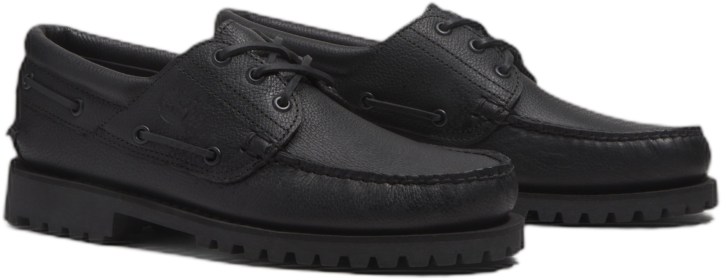 AUTH BOAT SHOE BLACK, Wide
