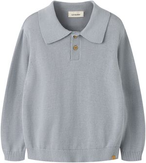 NMMHITOS LOOSE LS POLO KNIT LIL