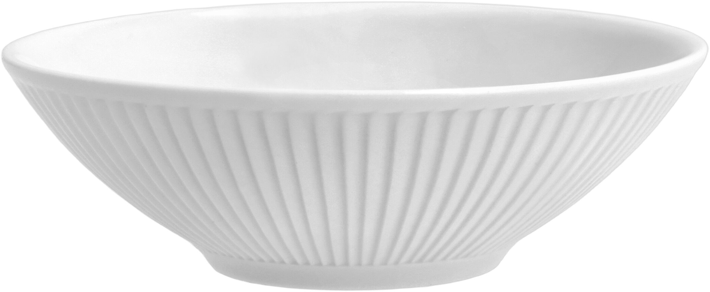 Sk&aring;l l&aring;g Pliss&eacute; 14 x 4,5 cm Vit