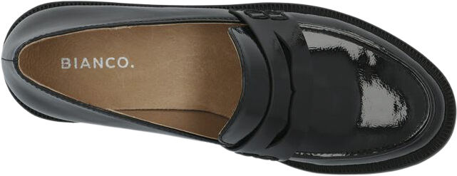 BIAPEARL Simple Penny Loafer Patent Aquarius