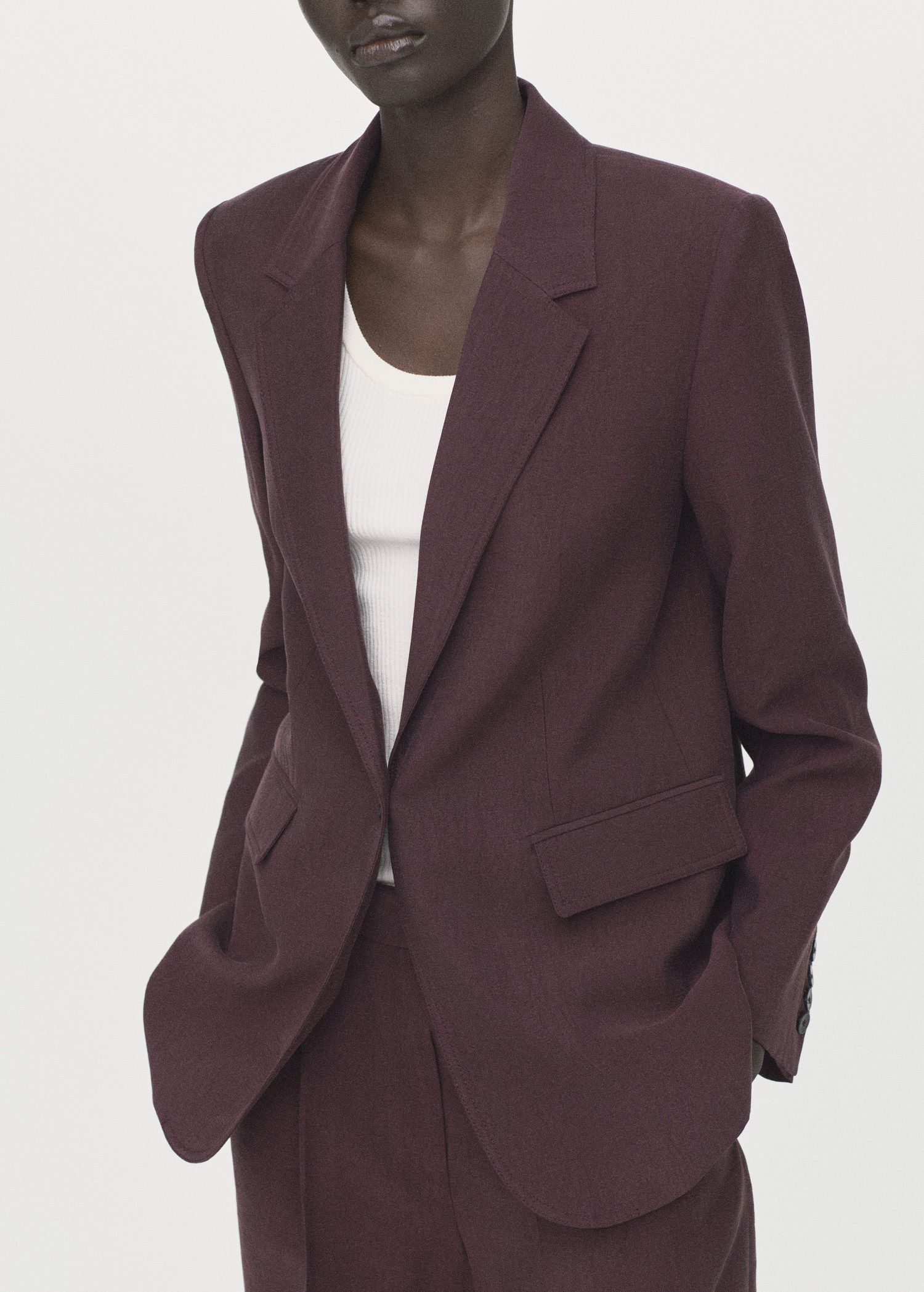 Lyocell suit blazer