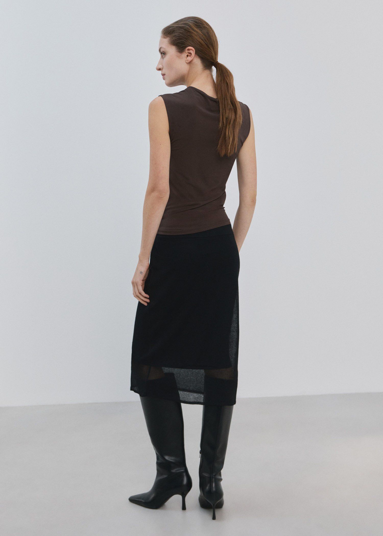 Ruched fitted top