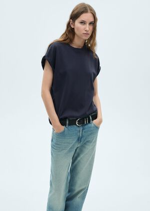 Short-sleeved cotton t-shirt