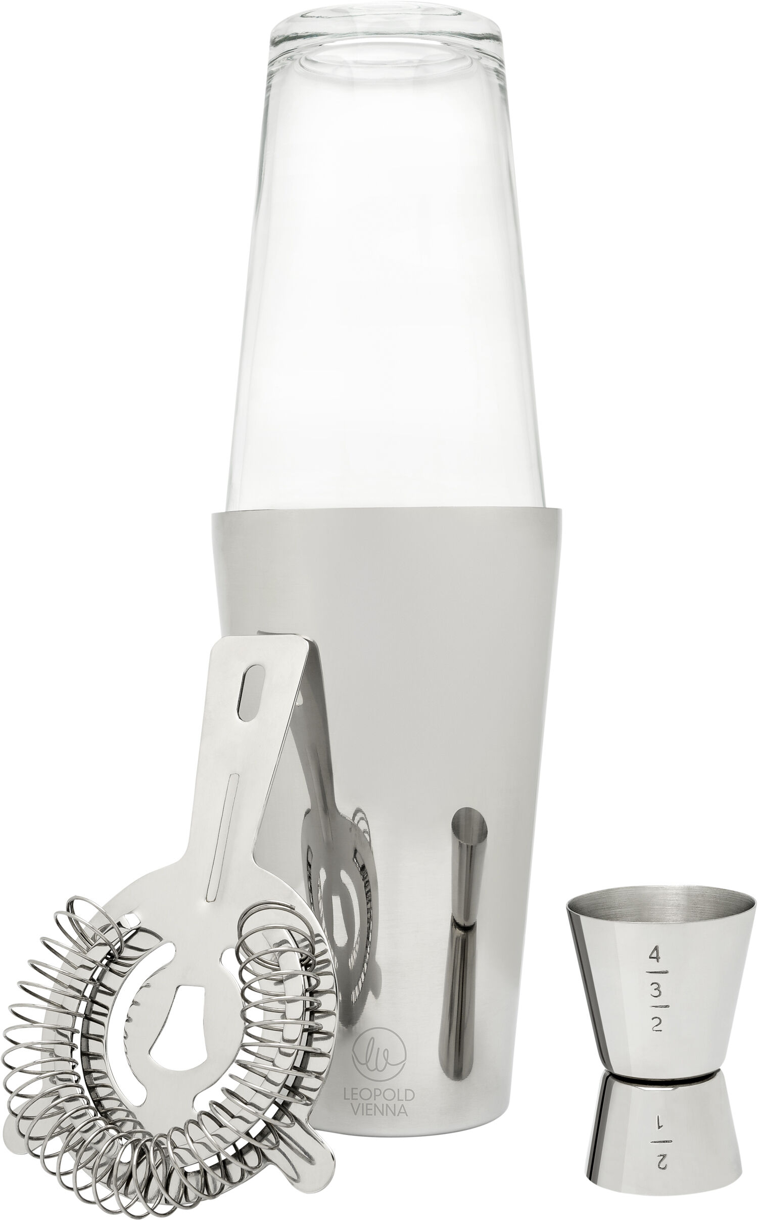 "Barsett Boston 0,45 liter 4 deler Rustfritt st&Atilde;&yen;l/Glass"