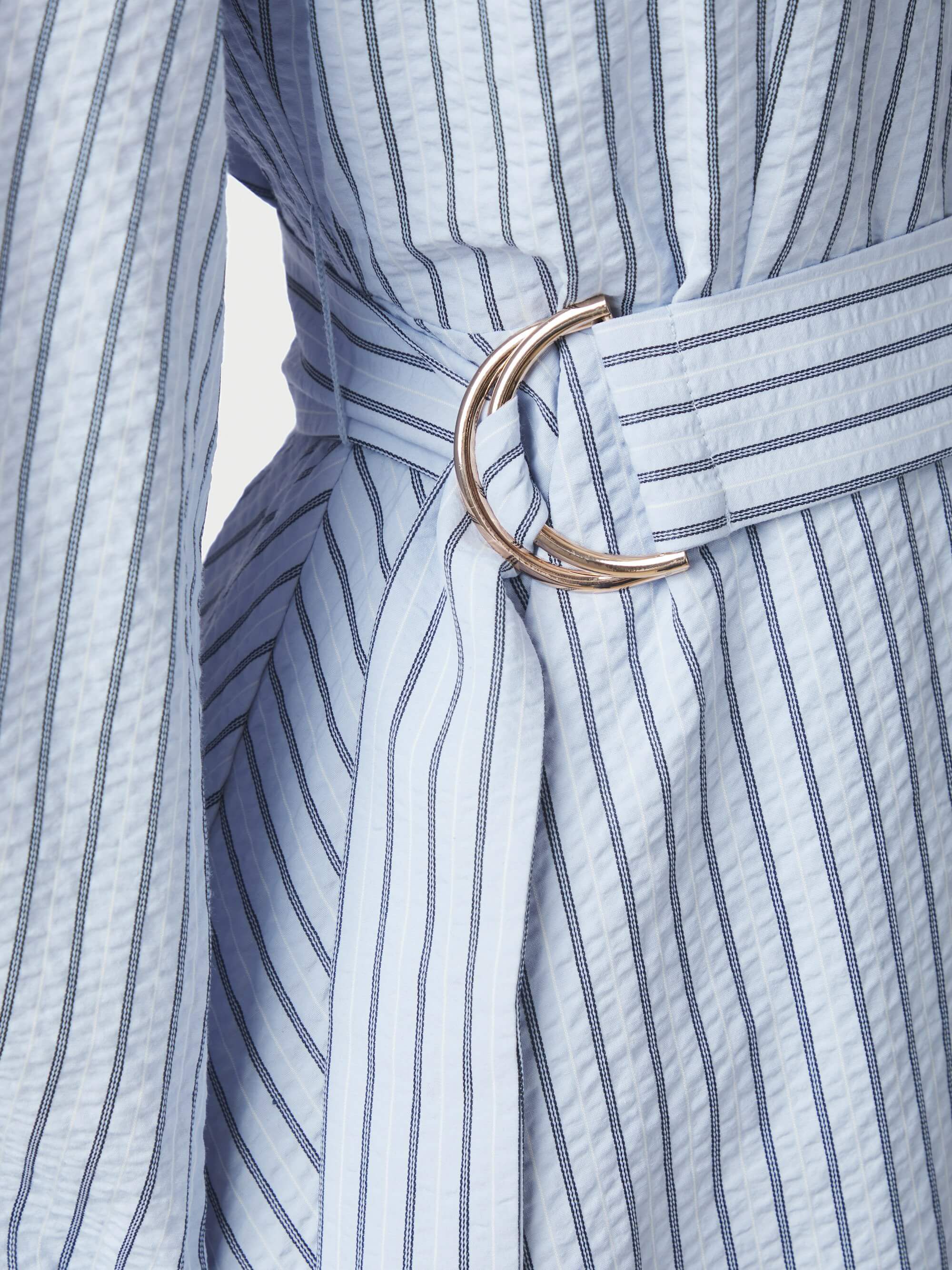Felice Striped Crepe Dress