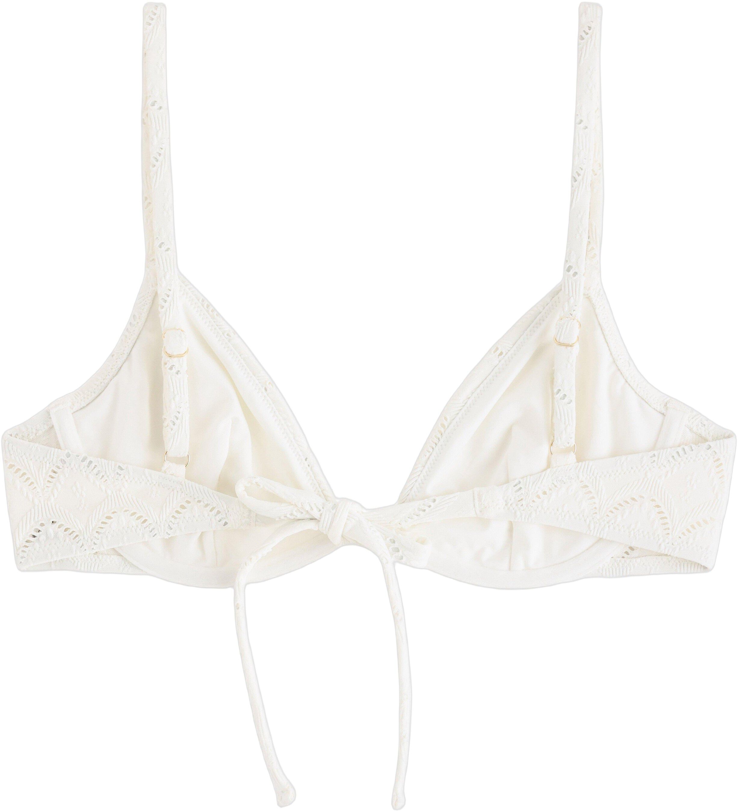 Uvatteret bikini-bh med broderi