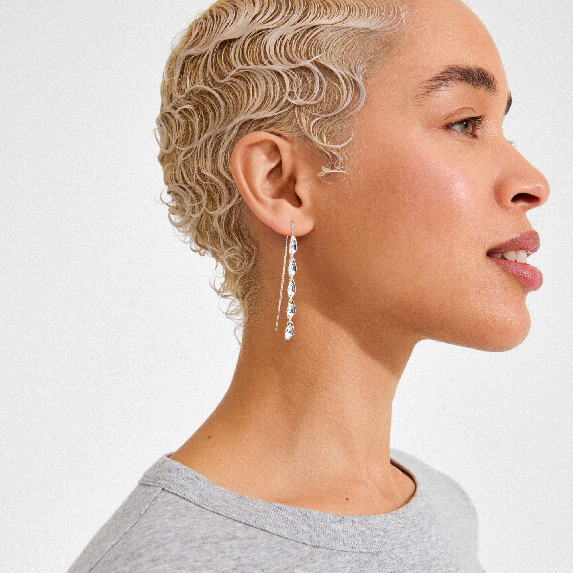 ELIYAH chain earrings silver-plated