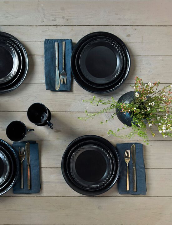 Knabstrup tallrik Ø 19 cm black