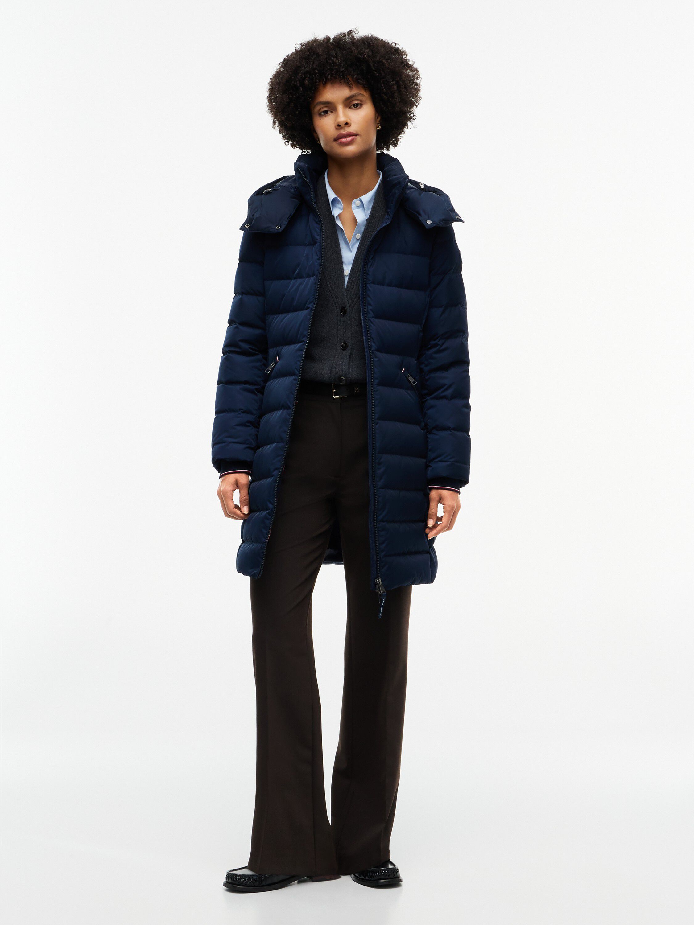Slim Down Hooded Coat