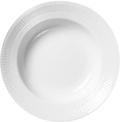 White Fluted 30 cm pastatallrik