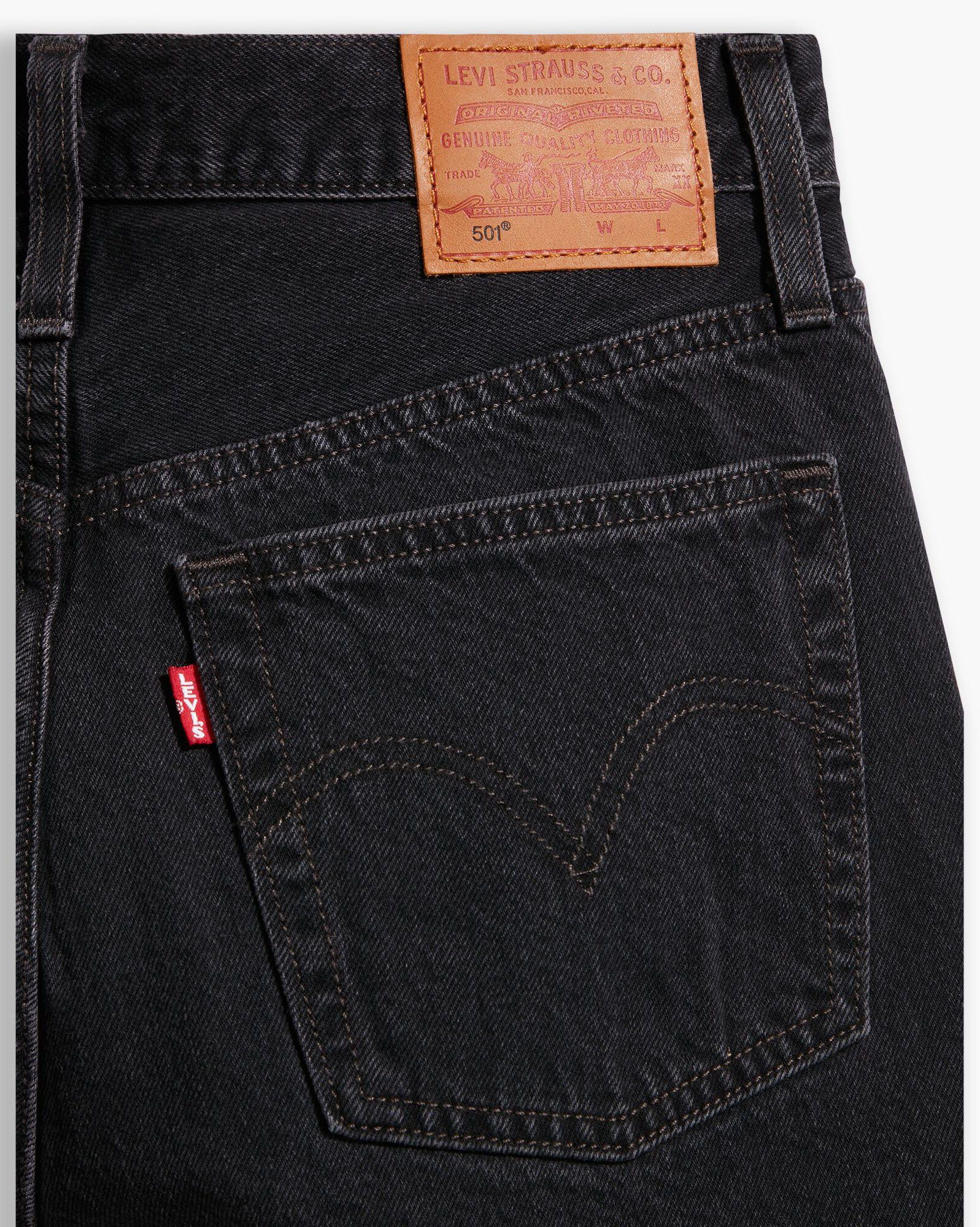 501 MID THIGH SHORT LUNAR BLAC