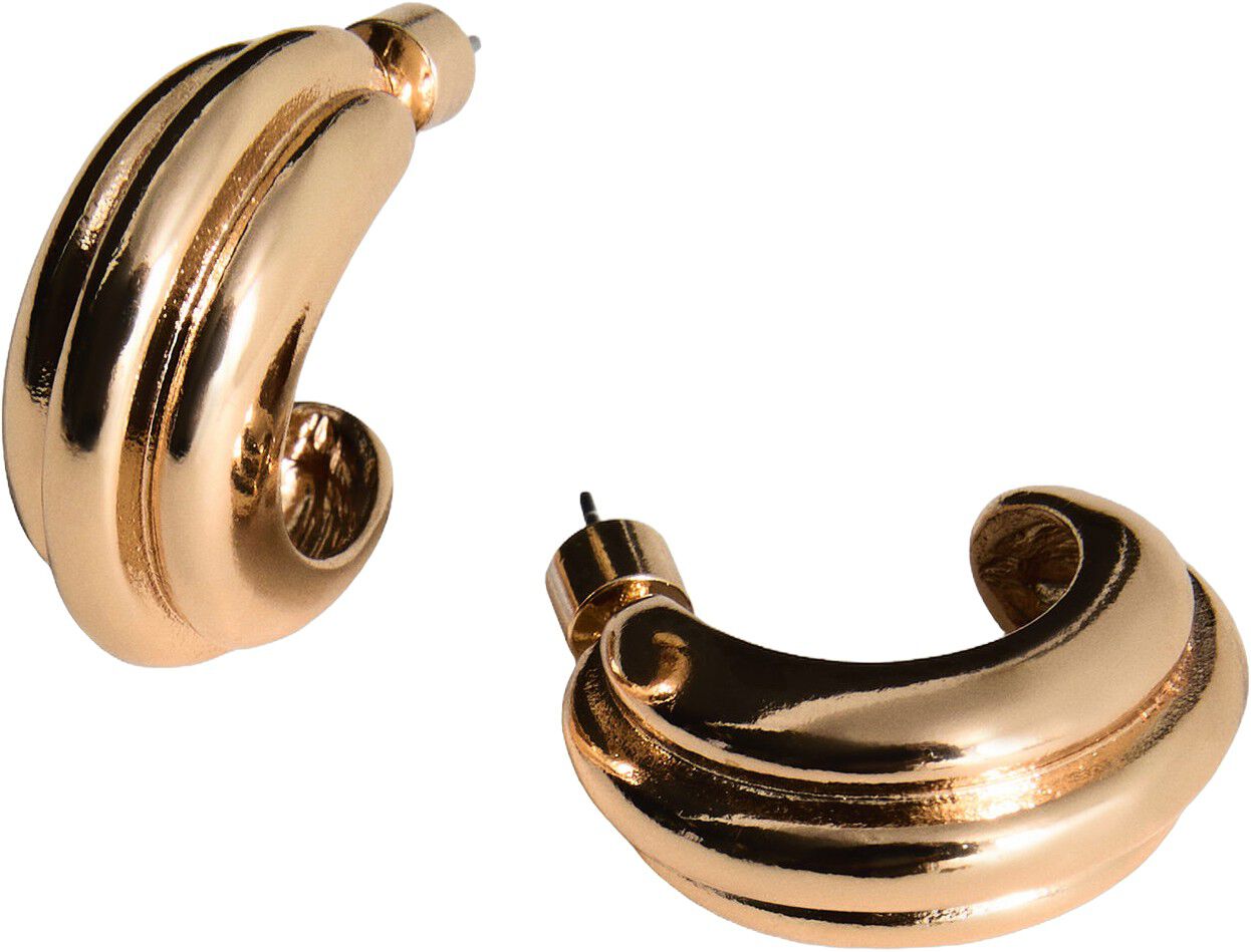 Embossed hoop earrings