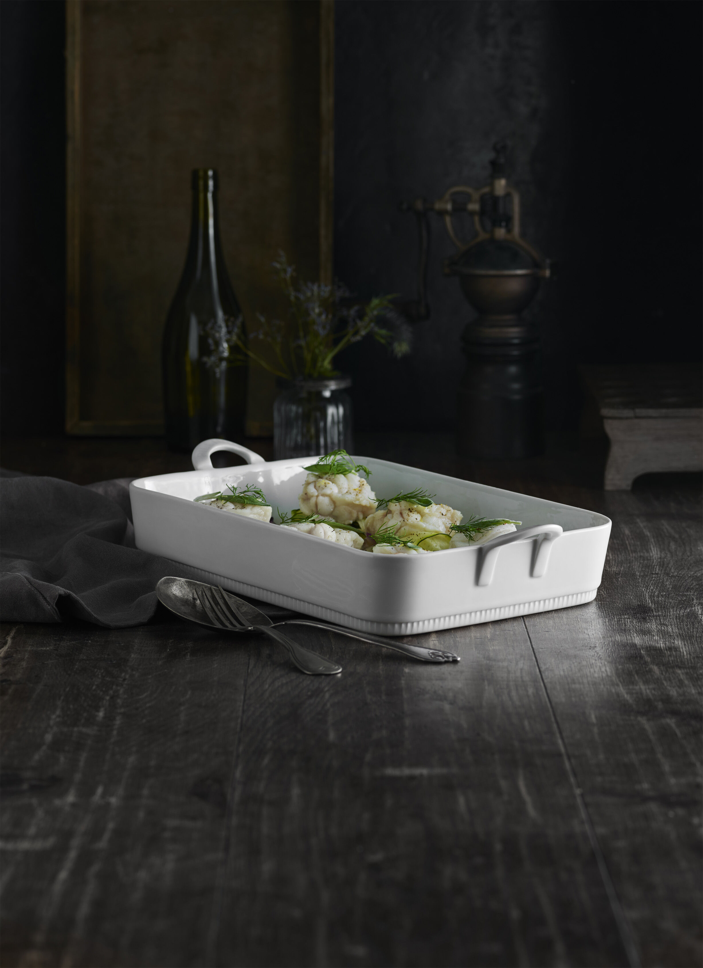 "Fat Toulouse 3,7 liter 34 x 24,5 x 7 cm Hvit"