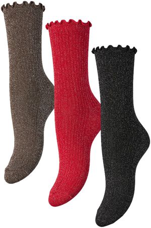 PCSEBBY XMAS FRILL SOCK 3 PACK BOX