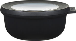 Skål m lock Cirqula 350 black