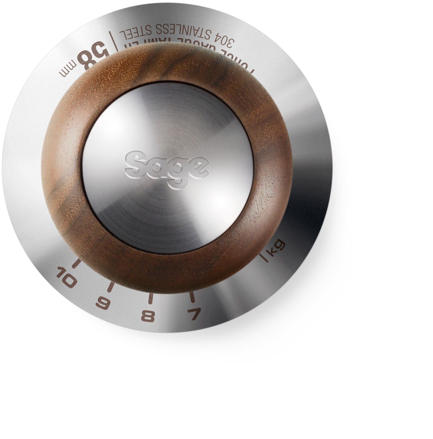 Sage SEA302WLW Force Gauge Tamper 58mm Walnut