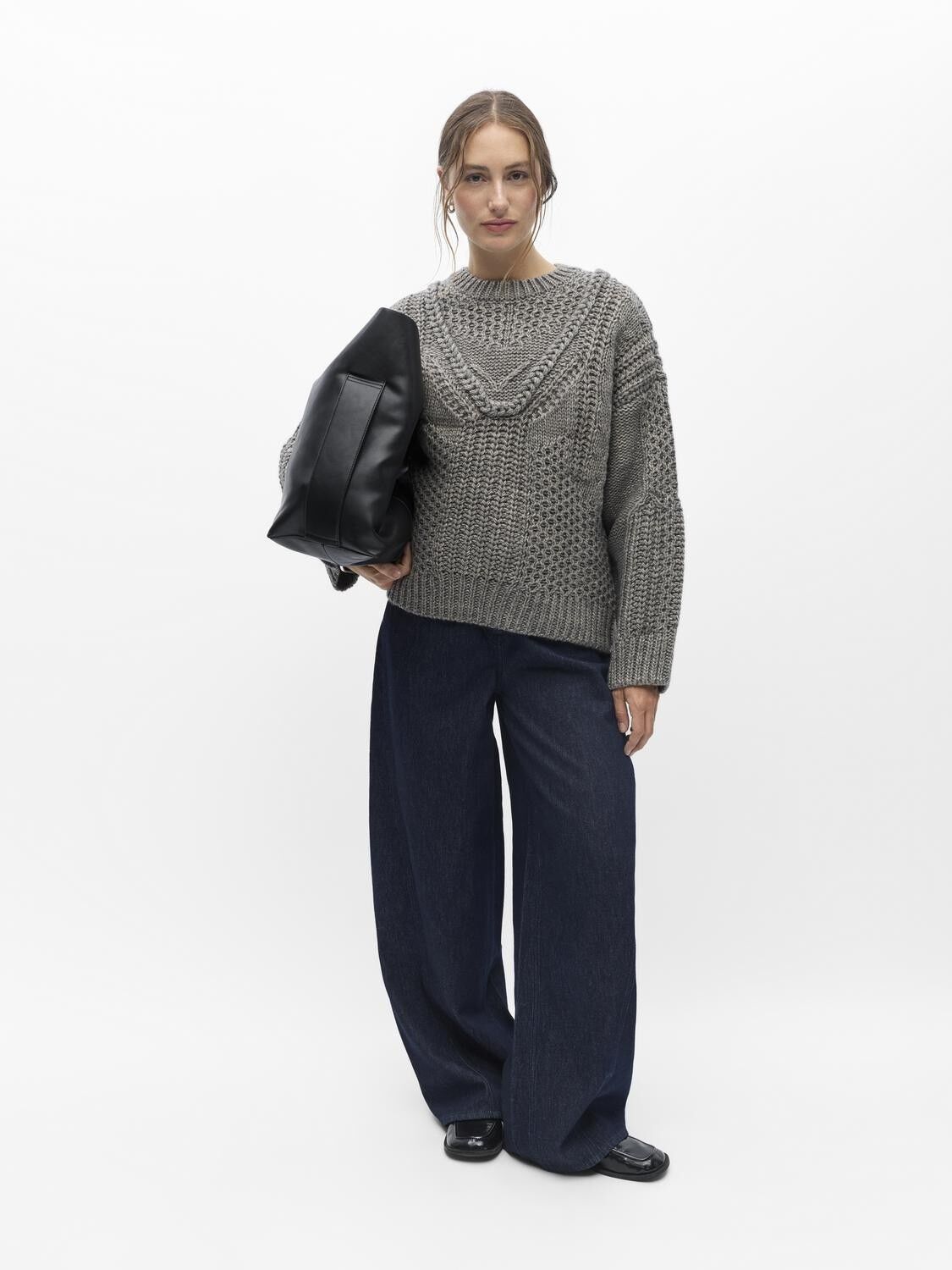 Objhinna L/S Re Knit Pullover 146