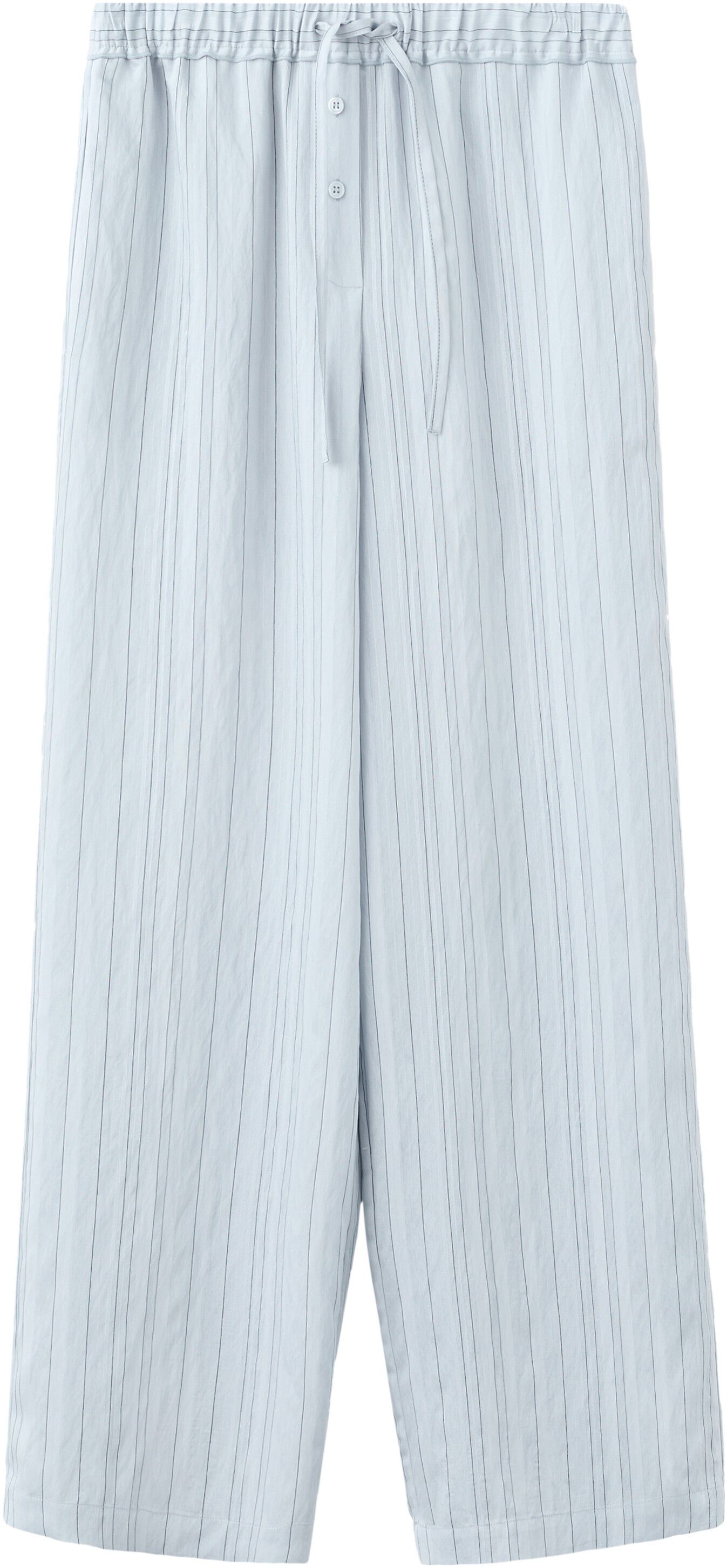 Straight striped trousers