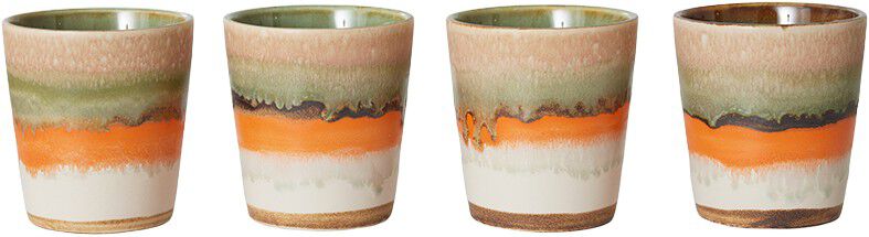 70s ceramics coffee mug burst