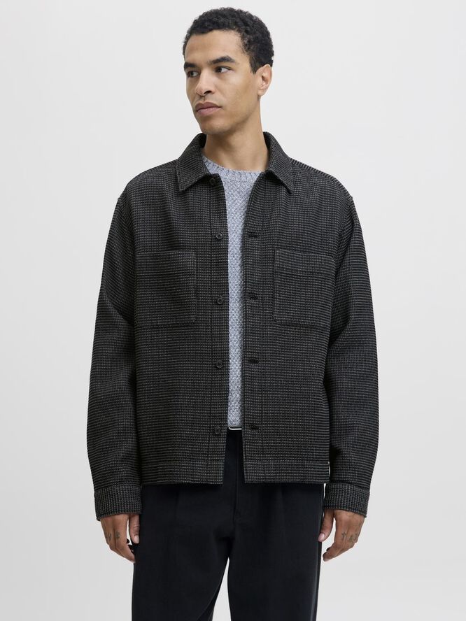 JPRBLARICK WAFFEL OVERSHIRT L/S SHI