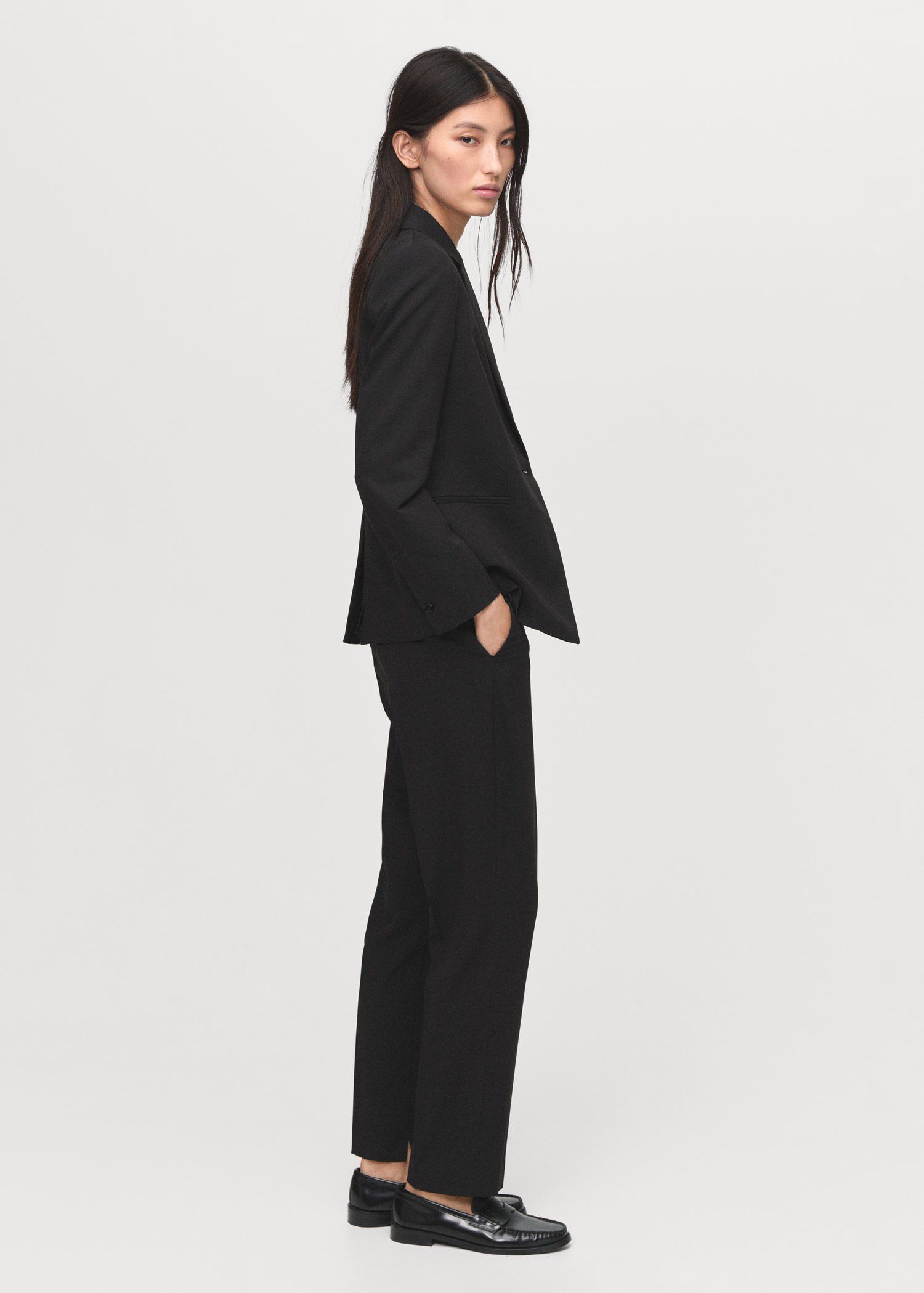 Straight suit trousers