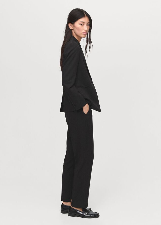 Straight suit trousers