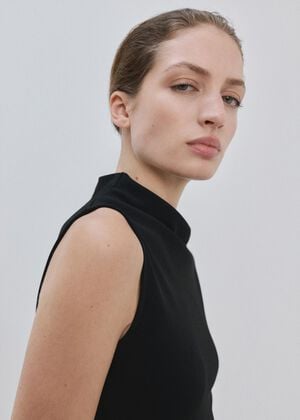 Asymmetrical midi-dress