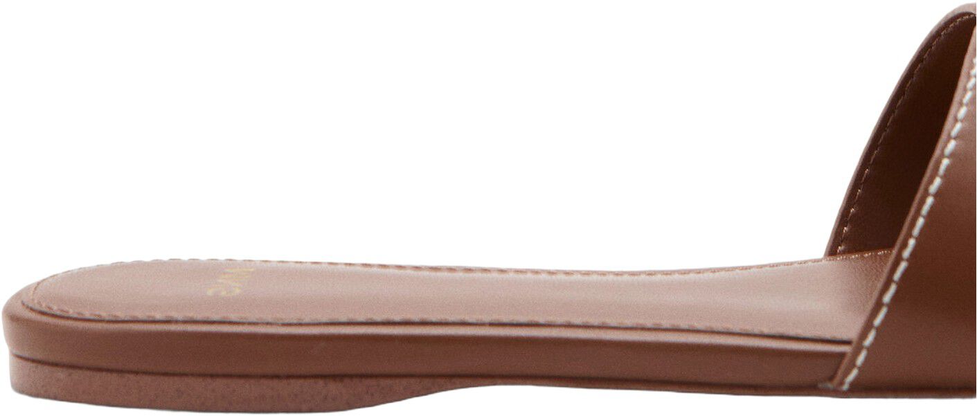 Metallic detail strap sandal