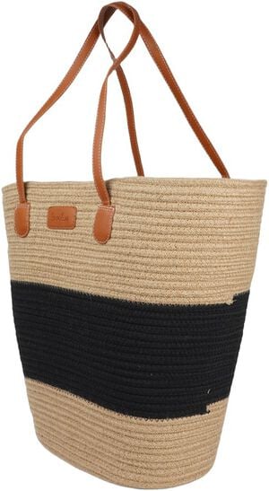 SIMIUS - BEACH BAG W/ PU HANDLES - 45 x 40 CM