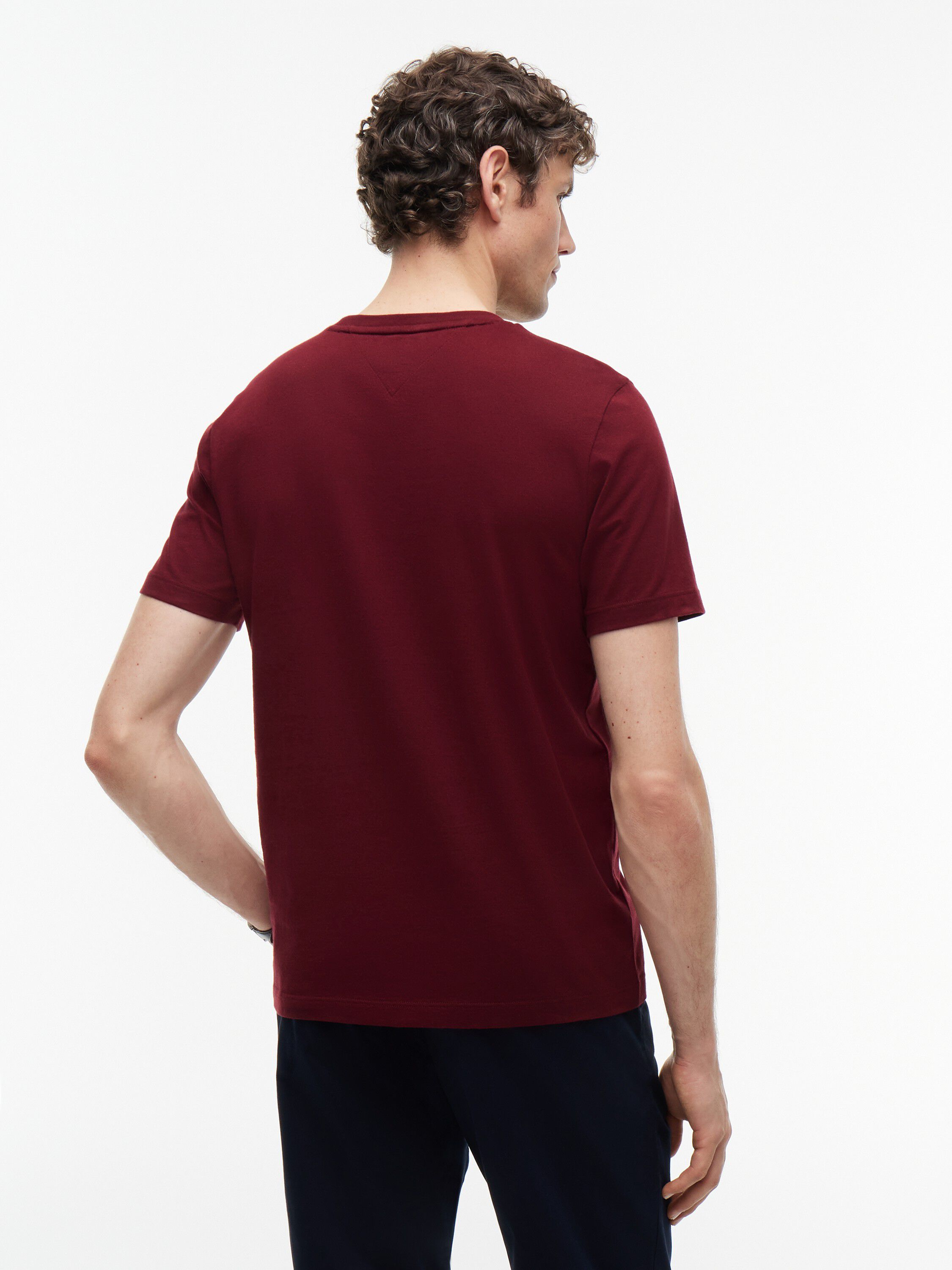 Flag Embroidery Crew Neck T-Shirt