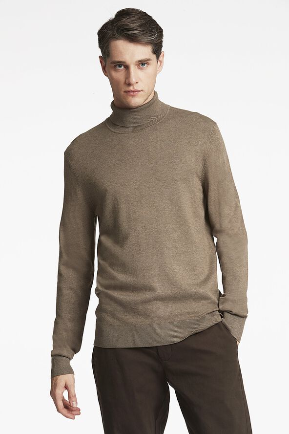 Ecovero L/S roll neck knit