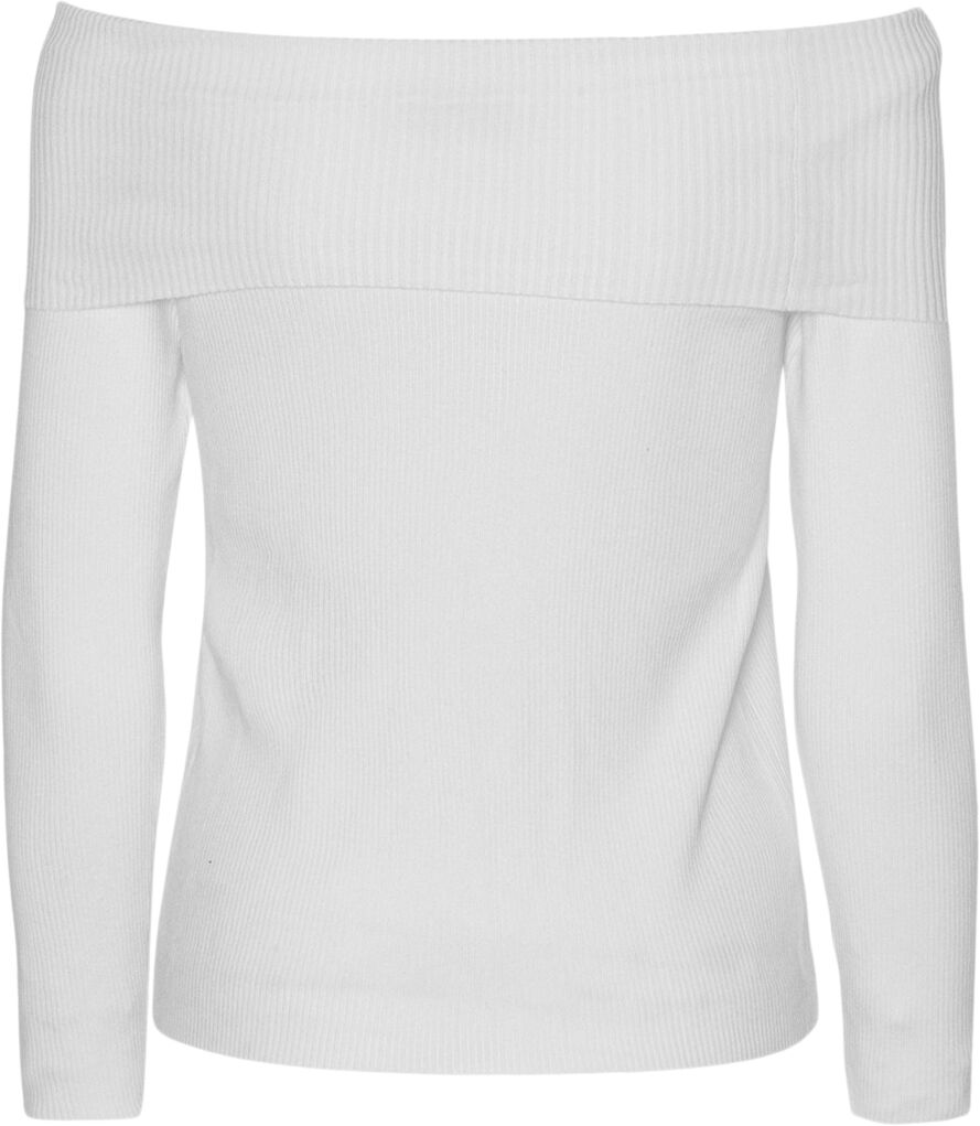 Rib Offshoulder Blouse